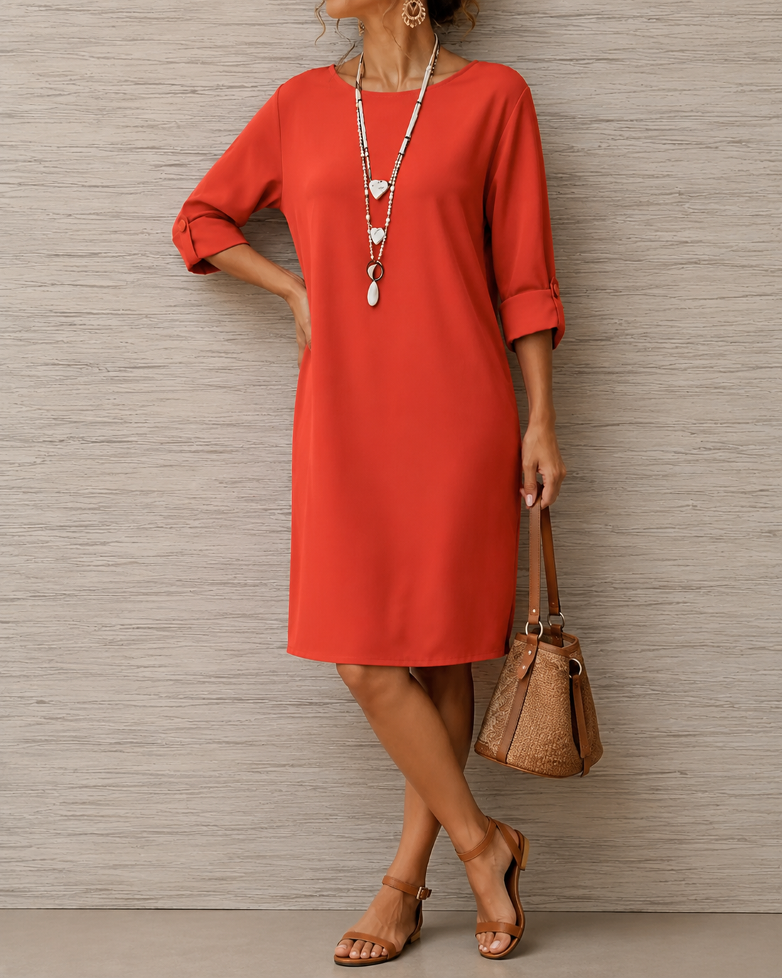 Vestido Midi Fluido que Disimula la Tripa