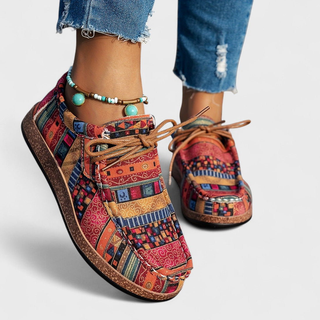 Zapatillas Cómodas con Patchwork