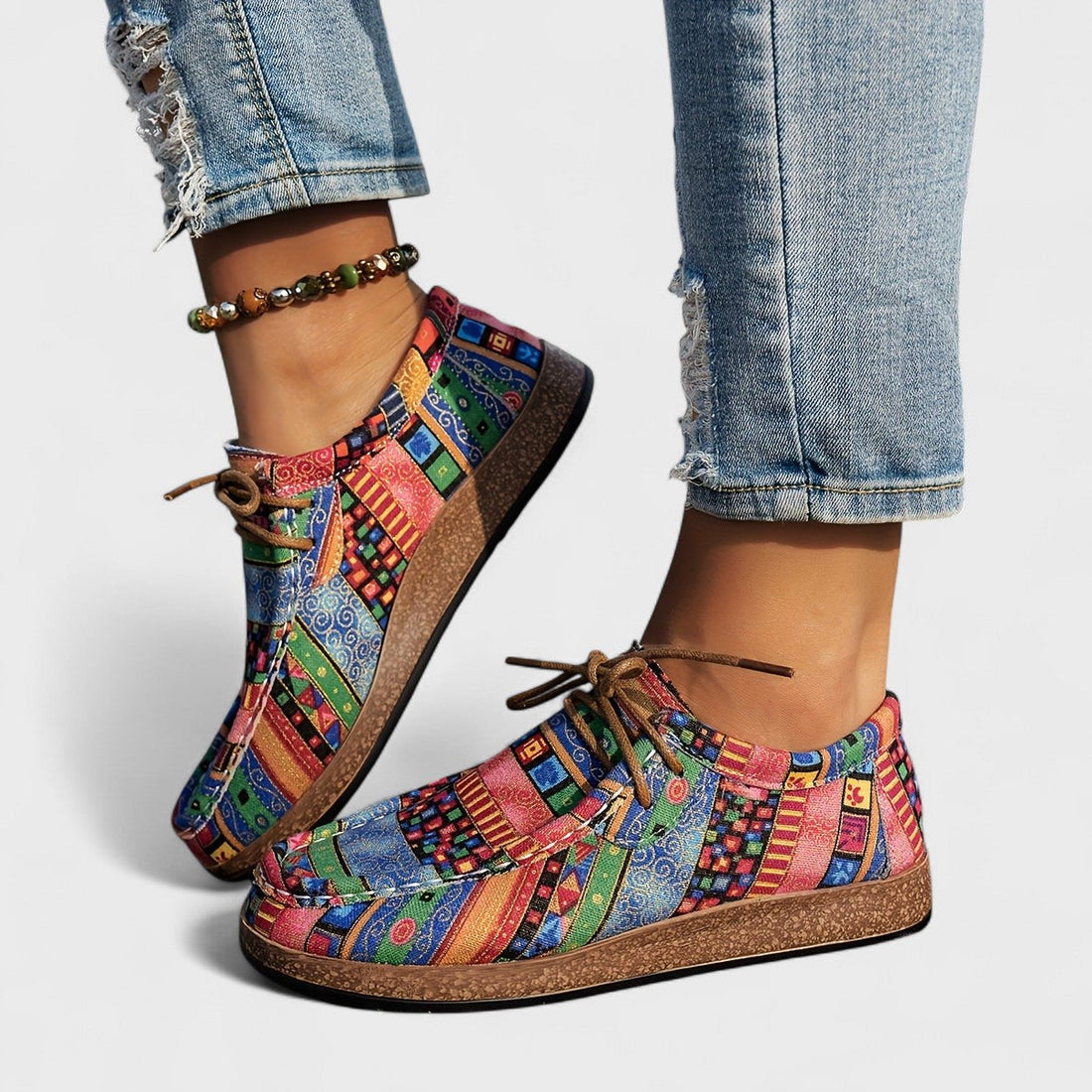Zapatillas Cómodas con Patchwork