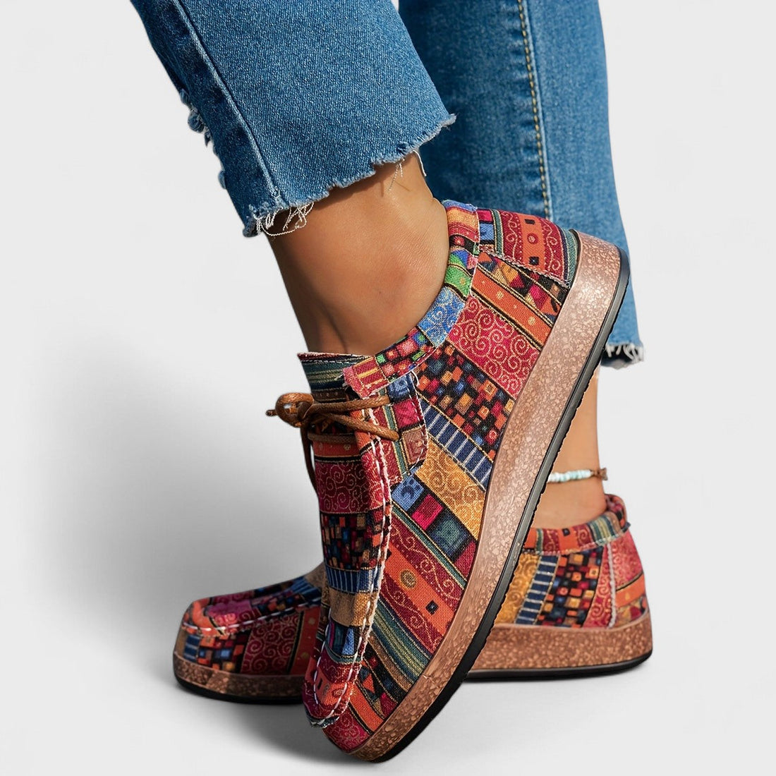 Zapatillas Cómodas con Patchwork