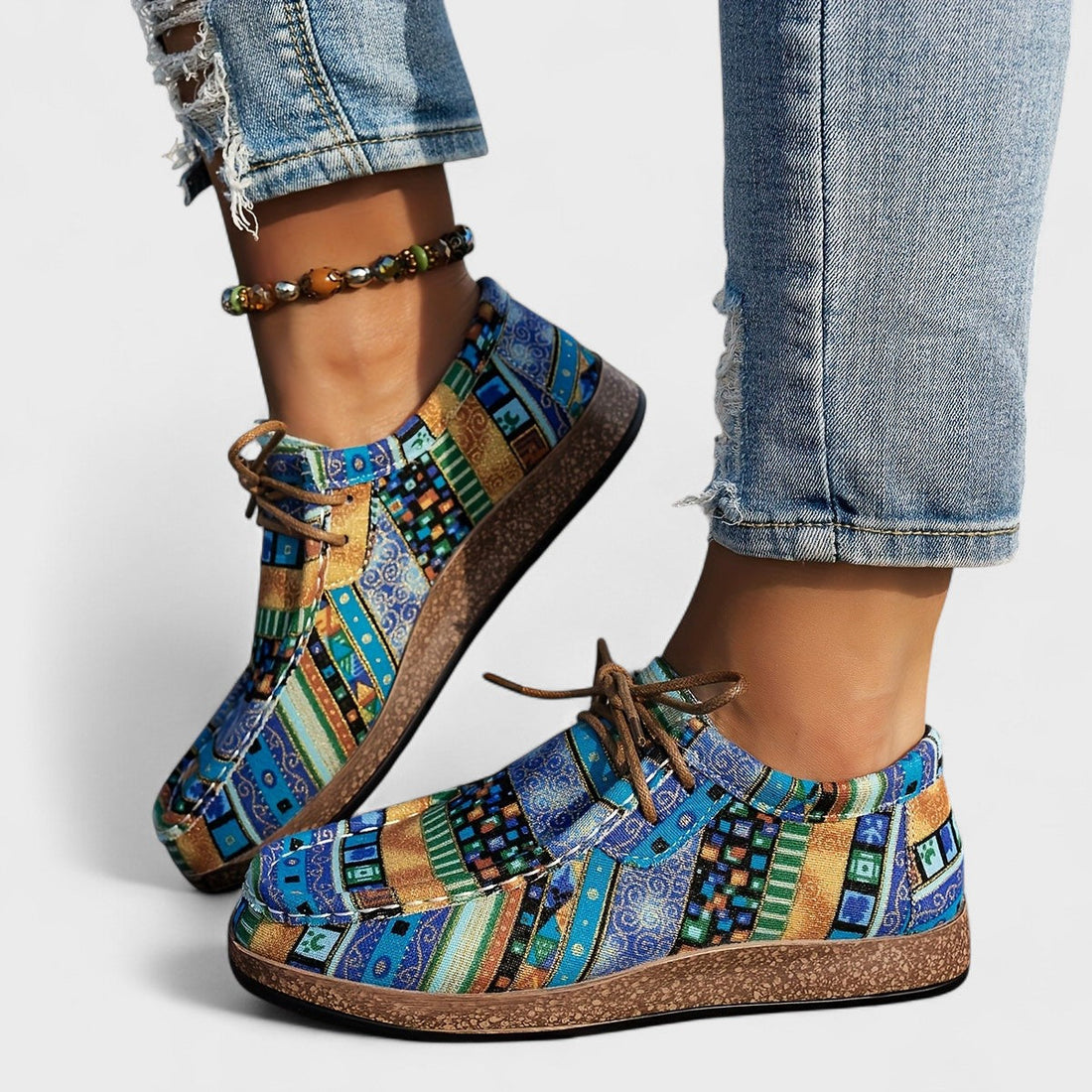Zapatillas Cómodas con Patchwork