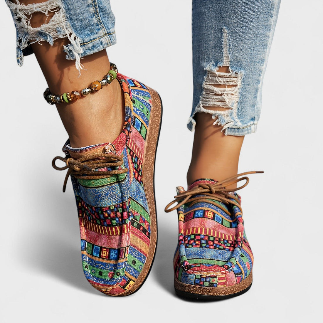 Zapatillas Cómodas con Patchwork