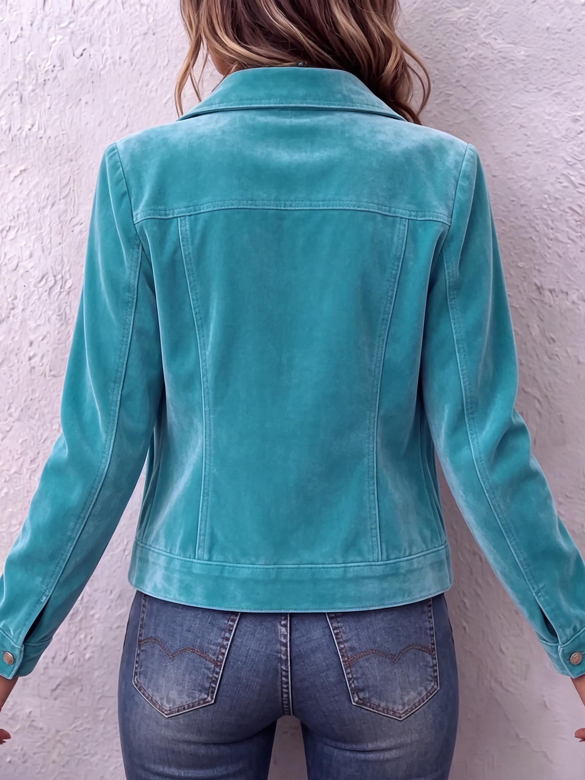 Chaqueta de Terciopelo Estilo Vintage